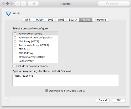 Milestone Husarbejde penge Disabling proxy settings on macOS – Wickr Inc.