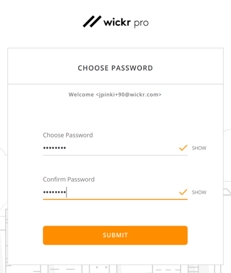 how to log in to wickr accont from new device